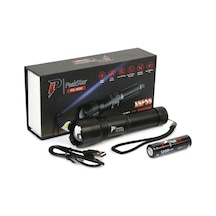 Peakstar Ps-1600 Süper Parlak Led Zoomlu 5 Mod Su Geçirmez Profesyonel Kamp Bekçi Avcı Feneri Renkli