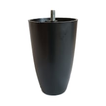 Armut Plastik Baza Mobilya Koltuk Ayağı 4 Ad. Siyah 12cm M8 Vida
