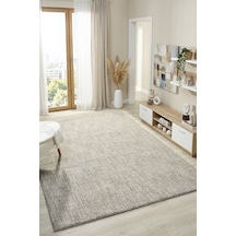 Mariesse Home Wool Serisi Bukleli Yumuşak Dokulu İskandinav Dokuma Halı 1087-gri