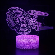 Metabagua De Beers Anime Yoda Bebek 3d Lamba Led Illüzyon Gece Lambası Renk Değiştiren Lampara Çocuklar Için Yatak Odası Dekor Gece Lambası Manga Groot Masa Lambası V17wfb Bej