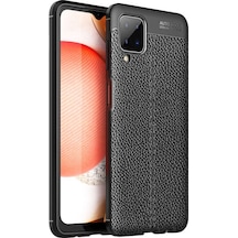Samsung Uyumlu Galaxy M12 Kilif Niss Deri Görünümlü Silikon Kapak 499523718