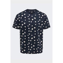 Only & Sons Onskendall Reg Dıtsy Ss Tee Erkek Dark Navy T-shirt - Os22028732 Lacivert
