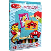 Eğitici Ve Eğlenceli Kum Boyama Seti Deniz Atı & Yengeç-red Castle Ds-212