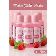 Bioflex Çilekli Aseton 220 Ml 5 Adet