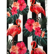 Döşemelik Kumaş Dijital Baskı Flamingo Desen