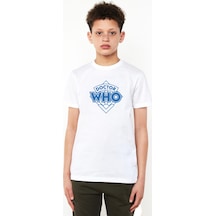 Tshirthane Doctor Who New Beyaz Çocuk Bisikletyaka Tshirt Beyaz