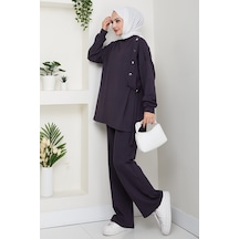 Çıtçıt Detaylı Oysho İkili Takım 1624 - Antrasit Antrasit