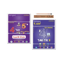 Tonguç 5. sınıf 4 ten 5 e Hazırlık Tekrar Kitabı - 4. Sınıf Taktikli Soru Bankası Tüm Dersler Set 2 Kitap