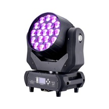 Dmx Pro 19x12W RGBW Moving Head Wash LED Sahne Işığı Zoom DMX Profesyonel Projektör