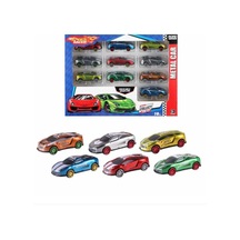 Kutulu 10 Adet Metal Oyuncak Araba Speed Racer Metal Araba