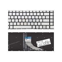 Hp 250 G9 6q8n3es02, 6q8n3es03 Uyumlu Notebook Klavyesi Laptop Tuş Takımı Silver, Gri Tr Işıklı