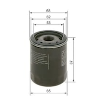 Toyota Corolla Ae92 Yag Filtresi 1.6 1988-1992 Bosch 09864b7065