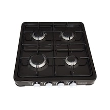 Uğur Uk102-L Rüzgar 4 Lü Lpg Set Üstü Emaye Ocak Siyah Dört Gözl