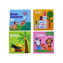 Babycim Bebeğimin İlk Kitap Seti Hışırtılı Bez Kitap 4 Çeşit
