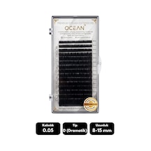 Ocean 0.05d Dramatik Kıvrım Mix Soft Eyelash Doğal İpek Kirpik 16'lı