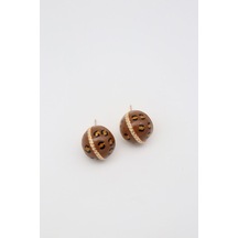 Çelik Küpe 14 K-17179 10mm Çok Renkli