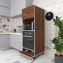 Kenzlife Fırın Dolabı Halide Cvz 162x60x56 Mutfak Kapaklı Ayaklı