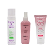Rosense Temizleme Köpüğü Sprey + Gül Suyu 125 ML + Maske Rosense Temizleme Köpüğü Sprey + Gül Suyu 125 ML + Maske