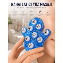 9 Bilyeli Masaj Eldiveni Giyilebilir Plastik Vücut Sıkılaştırıcı Altın