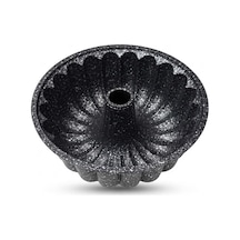 Damla Mega Döküm Kek Kalıbı Granit Kaplama 26 Cm Siyah