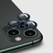 Apple Uyumlu iPhone 11 Pro Max CL-02 Kamera Lens Koruyucu-Lacivert Lacivert