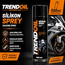 TRENDOİL Motosiklet Silikon Sprey 500 Ml Motosiklet Koruyucu Ve Bakım Spreyi