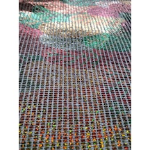 Kendinden Yapışkanlı Renkli Varaklı Kumaş 21x30 Cm Parlak Simli Dekoratif Kaplama, Kesilebilir Dıy Hobi Ve El İşi Malzemesi 1
