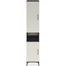 Hyperion Dolap 4 Raflı 2 Kapaklı Tek Askılı 44x44x221 Antrasi... Antrasit