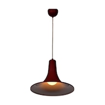 Retro Rustik Bordo Metal Sarkıt Avize Siyah