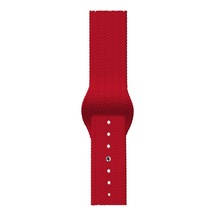 Schitec 42-49mm Yeninesil Akıllı Saat Kordon Silikonkırmızı