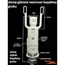 Siamp Gömme Rezervuar İç Takımı Tema Siamp Orta Göbek Yeni Model
