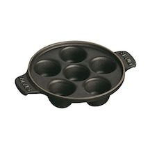 Staub 6 Bölmeli Döküm Pişirme Kabı Siyah