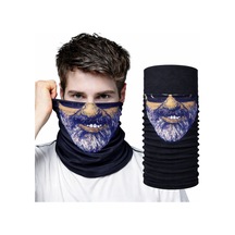 Sakallı Yüz Desenli Baf Buff Çok Amaçlı Boyunluk &amp Maske 1 No - Zmff-731092 Renkli