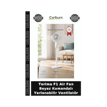 Premium Torima F1 Air Fan Beyaz Kumandalı Yarlanabilir Vantilatör Alternatif Seyahat Masa