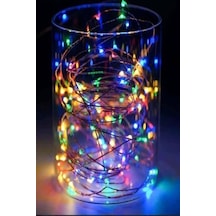 Tedaks Pilli Renkli Peri Led Işık Dekoratif Aydınlatma 5 Metre Rgb Led RGB