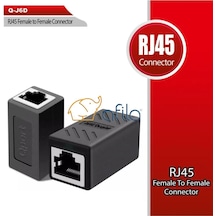 Qport Q-j6d Cat6 Rj45 Dişi Dişi Ara Konnektör Birleştirici Aparat Rj45 Uzatma Aparatı