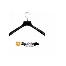 Ceket Askısı Plastik Elbise Askısı 45Cm 50 Adet Siyah