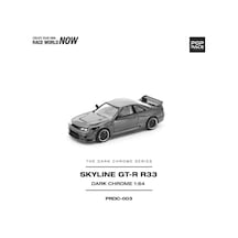 Nissan Skyline Gt-r R33 400r Dark Chrome Edition Prdc003 Diecast 1:64 Model Araba