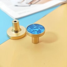 Katı Çinko Alaşımlı Yuvarlak Kapı Kolu, 4 Parça Dolap Kolu, Vidalı Dolap Kapısı Yuvarlak Kolu Çinko Alaşımlı Topuz