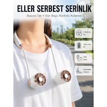 Katlanabilir Asılabilir Fan Usb Şarjlı Hafif Ve Sessiz Tasarım - Lisinya Çok Renkli