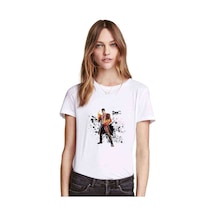 Dmc Dante Baskılı Beyaz Kadın Tshirt (534306815)