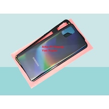 Tkgz - Samsung Galaxy Uyumlu A51 A515 Full Kasa Arka Kapak Batarya Kapağı - Siyah Çok Renkli