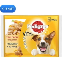 Pedigree Adult Pouch Köpek Yaş Maması 4x100 Gr 4 Al 3 Öde 13 Adet