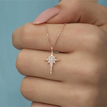 Casera's Gümüş Rose Kutup Yıldızı Kadın Kolye Csr2184543 Gümüş