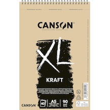Canson Xl Kraft Eskiz Ve Resim Defteri, Spiralli, 40 Sayfa, A5, Brun, 90g Genel