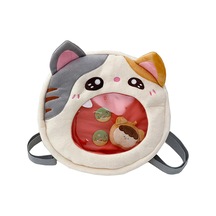 Suntek Karikatür Peluş Sırt Çantası Sevimli Büyük Bebek İle Gri