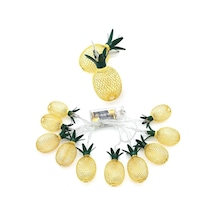 River World 2 Kademeli 10 Ledli 2 Metrelik Pilli Led Işık Ananas Model Çok Renkli