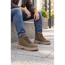 In Step Canda Erkek Kahverengi Nubuk Bağcıklı Casual Bot / Günlük Ayakkabı Kahve