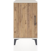 Arges Komodin 2 Raflı Tek Kapaklı 44x30x80 Aytaşı-çam Aytaşı