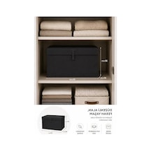 Maxi Boy, 50x40x30 Cm Ölçülerinde Lüks Organizer Saklama Kutusu Açık Bej